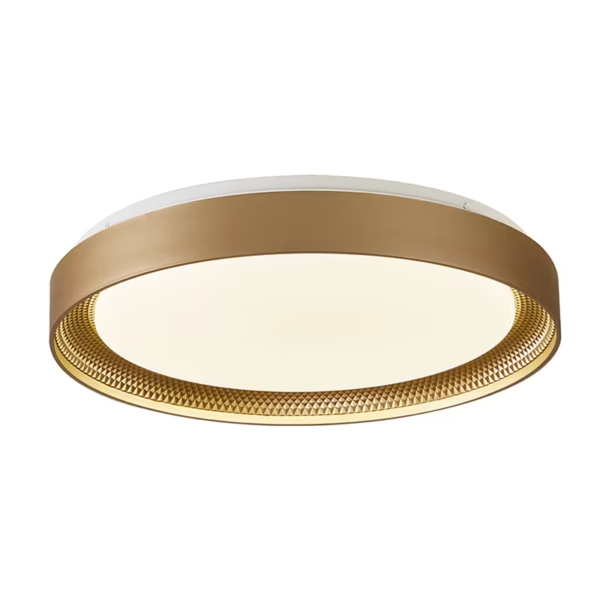 PLAFON LED ZYRA 49CM 1 DOURADO FOSCO